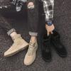 Spring and Summer New Mountaineering Outdoor Men's Shoes Lace-up High-top Tooling Shoes Platform-soled Versatile Men's Casual Shoes Trendy Shoes