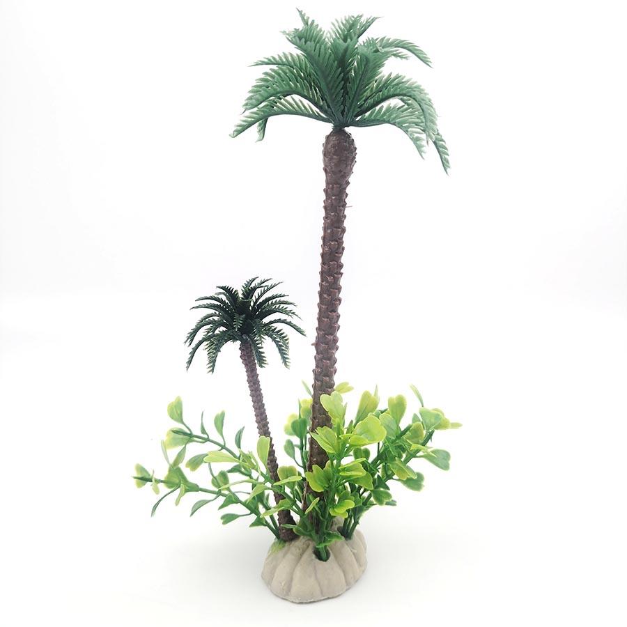 Fish Tank Coconut Palm Tree Artificial Plant Craft Landscape Aquarium Decoration Green Tree Accessories Ornament