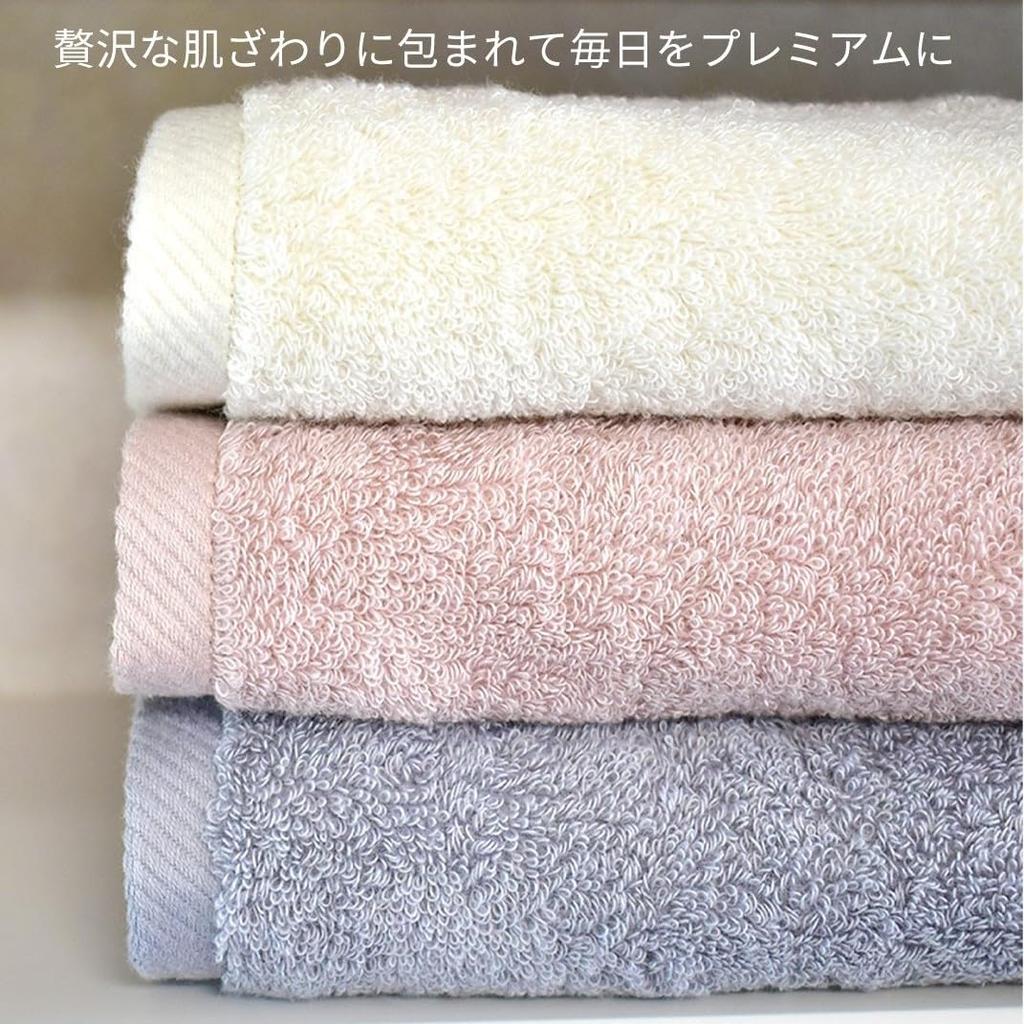 ORI365 Imabari Large Face Alternative to Bath Made in Pack Towel, 40x100cm, Soft, Hotel-Grade, Premium, Thick, Absorbent, Long, Wrap-Around-Your-Head,