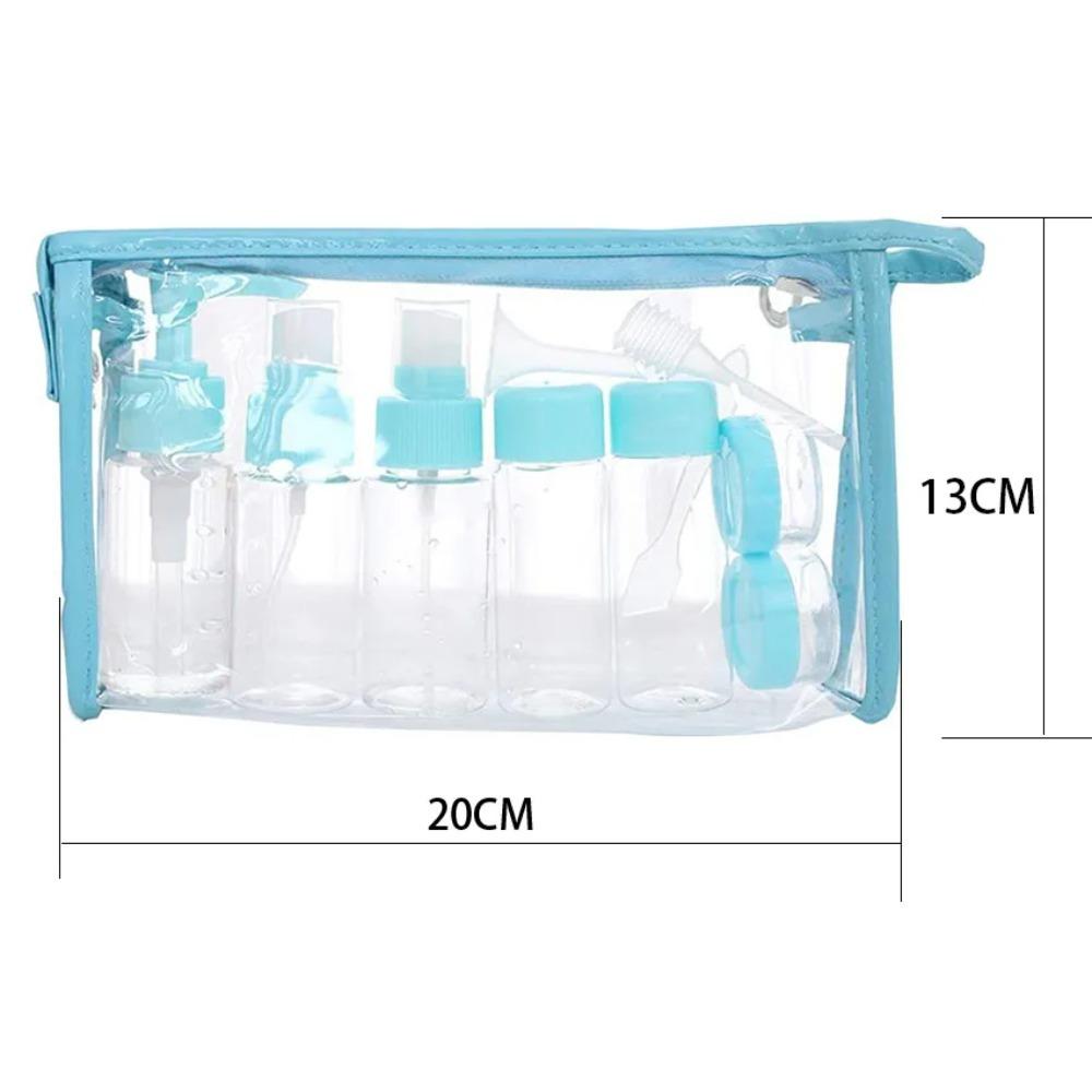 6/7/11Pcs Travel Cosmetics Sub-Bottling PET Spray Lotion Cream Refillable Bottle Empty Liquid Container Portable Tool