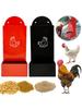 Chicken Feeding Trough Precision Nutrition Oyster Shell Feeder No Waste Design Automatic Chicken Feeder Chicken Coop Accessories