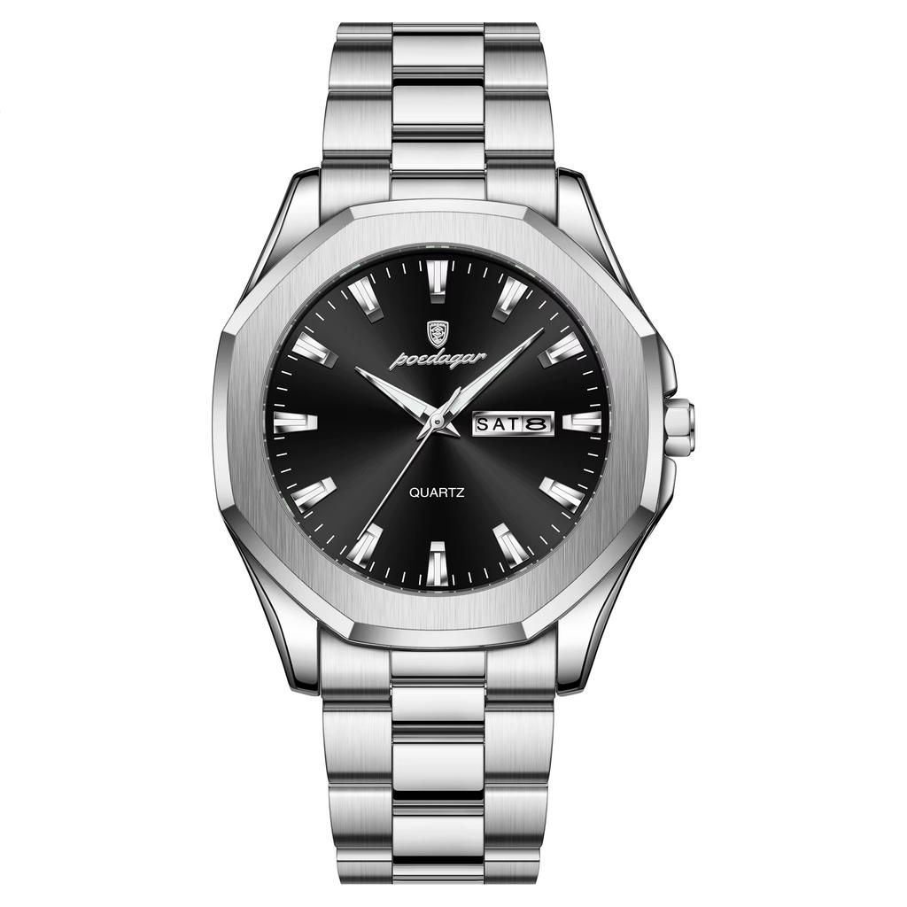 Top Brand Luxury New Men's Watch Waterproof Luminous Quartz Calendar Wrist Watch