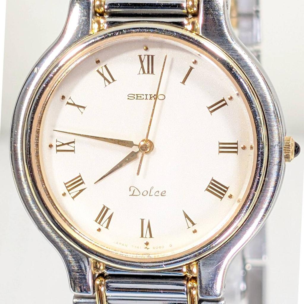SEIKO Dolce Battery Working Men's Watch, Replaced, Condition, E-22