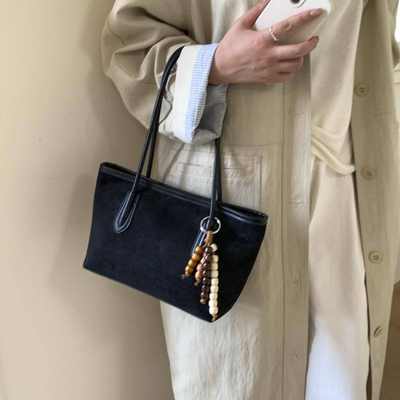 Retro bag women's large capacity 2025 new autumn and winter versatile casual shoulder underarm bag texture commuter tote bag