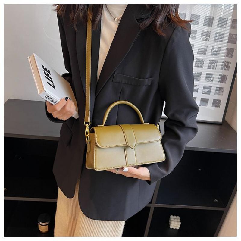 Women's Bag 2024 Fashion Niche Crossbody Bag Retro Hundred with Small Square Bag Shoulder Bag Bag Rectangular Bag