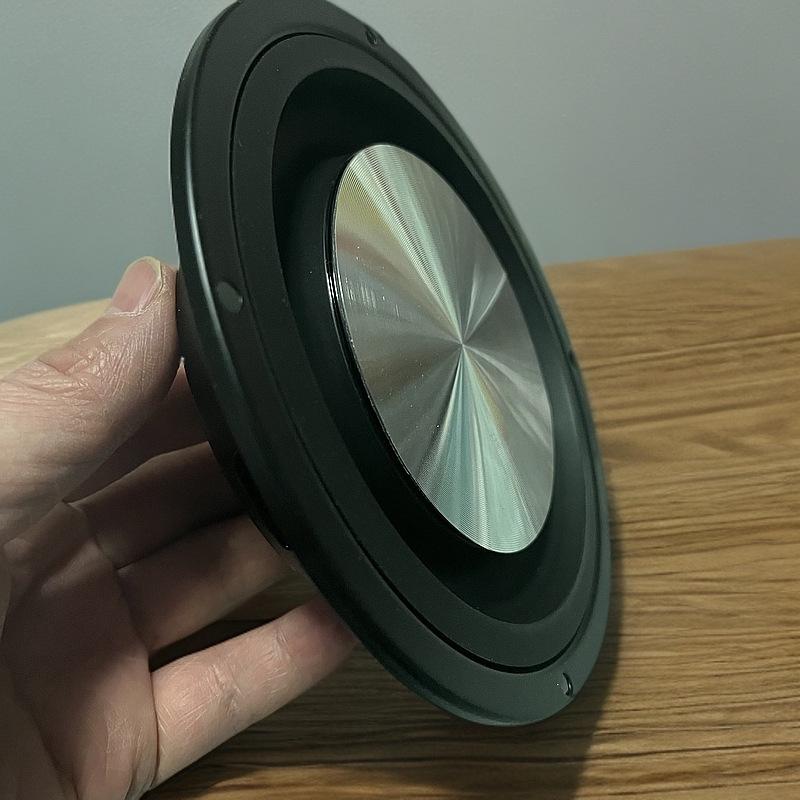 4" x 3" Inverted Edge Bass Diaphragm Radiator with 5" x 6" Bracket for Passive Vibration Cones - Audio Accessory