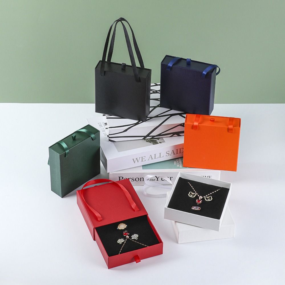 

Выдвижная квадратная коробка для хранения ювелирных изделий, серьги, коробка для колец, упаковка для ювелирных изделий