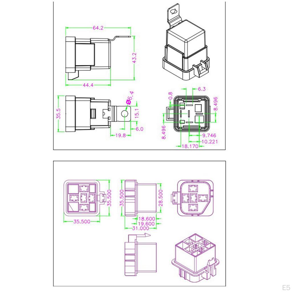 12 Relä Universal med Kabeldragning Motorcykel