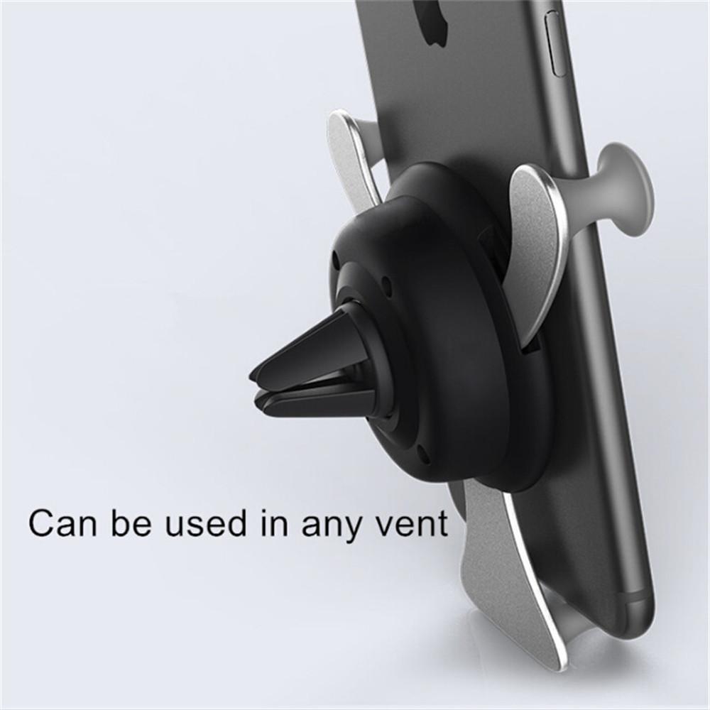 Gravity Car Phone Holder Air Vent Clip Smile Face Mount Mobile Cell Stand GPS Stand Support for IPhone 12 Pro Max Xiaomi Samsung