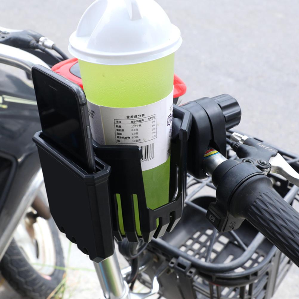Uchwyt na kubek rowerowy 2 w 1 Uchwyt na kubek na kierownicę roweru z uchwytem na telefon Uchwyt na napoje piwo na motocykl