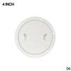 ABS Round Deck Inspection Access Hatch Cover Plastic White Black Boat Screw Out Deck Inspection Plate For Yacht Marine 4/6/8inch 3