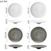 Creative High Foot Ceramic Plate Restaurant Salad Plate Dessert Dish Steak Plate Sushi Dish Molecular Cuisine Featured Tableware