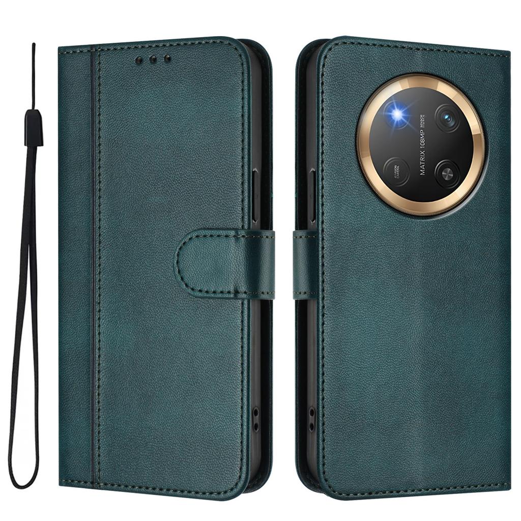 For Honor Magic7 Lite 5G/Honor X9c 5G Cases Wallet Stand Retro Texture Leather Phone Cover with Lanyard