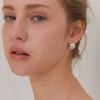 OVLA OVAL STUD EARRING_M JE021