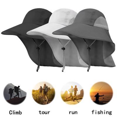 Venkovní rybářská čepice Ochranná proti slunci Skládací Unisex kšiltovka Nastavitelná Safari turistická čepice s ochranou krku na léto