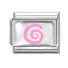 Sweet DIY Making Pink Y2K Italian Charm Bracelet Flowers Lips Bow Heart Eyes Music Bead Fit 9mm Stainless Steel Fashion Jewelry