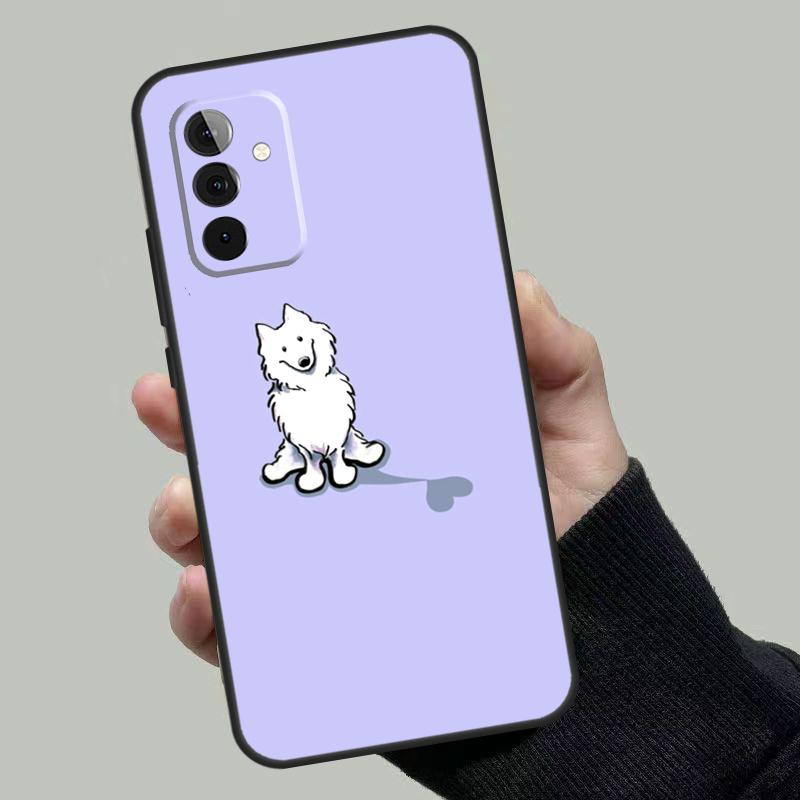 Cartoon Samoyed Dog Case For Samsung Galaxy A06 A16 A26 A36 A56 A53 A32 A52 A33 A13 A55 A35 A15 A14 A34 A54 A17
