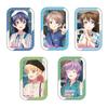 Love Live Series: Outing Love Live Square Badge Set: Umi, You, Shizuku, Sumire, and Kozue, Approx. W44 X H70mm, Iron