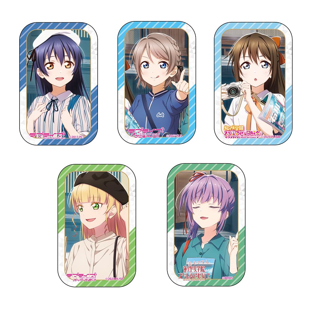 

KADOKAWA Серия Love Live: Набор значков Love Live Square для прогулки: Уми, Ты, Сидзуку, Сумирэ и Кодзуэ, Прибл.. Ш44 x В70 мм, Железо