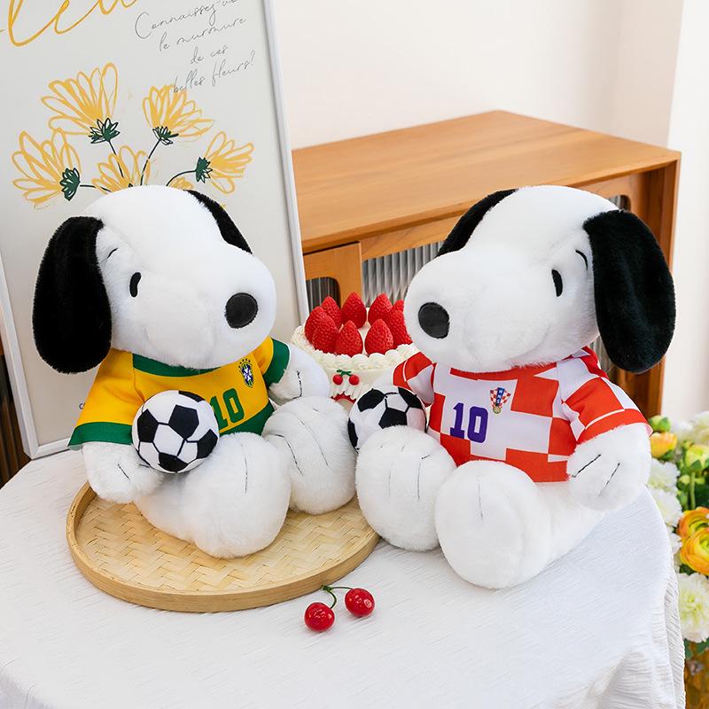 Snoopy Football Plush Toy Figurine