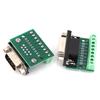 Stlxy DB9 Male Female Adapter Signals Terminal Module RS232 RS485 Serial To Terminal 9-Pin 9-Hole Connector