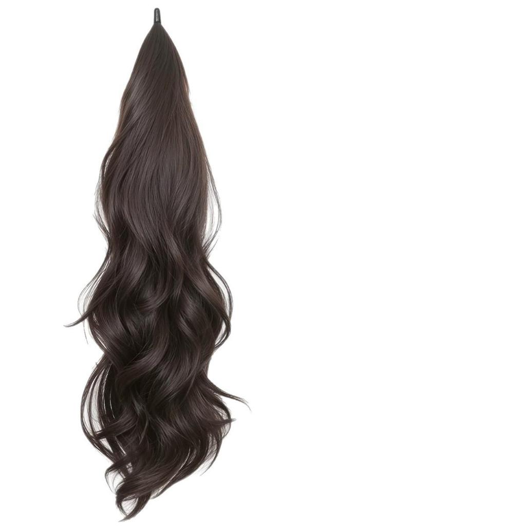 Women's Self-Winding Fluffy Ponytail Wig - Natural Volume Boost for Low or High Styles