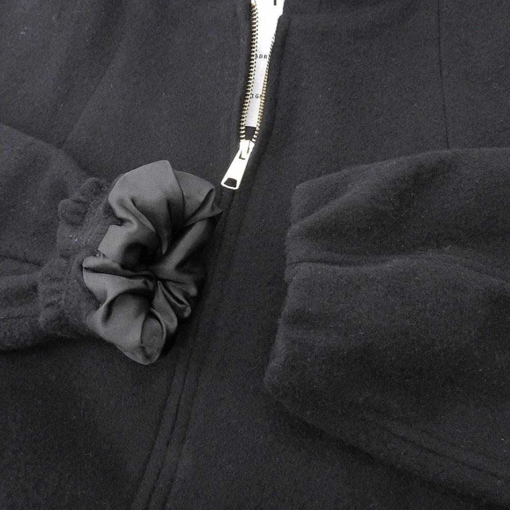 NONSAPIENS Good condition NONSAPIENS wool blend ROLL [OFC-29] hoodie jacket zip-up men's black size 3 Jacket 36 blackUsed