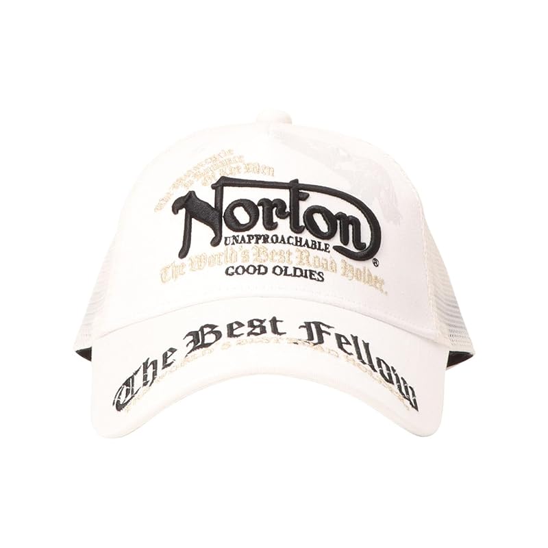 

[Norton] eagle embroidery mesh cap hat cap free size snapback 251N8700 white F