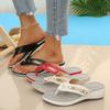 Women's Soft Cushion Slippers Thong Sandals Slides Wedge Platform Beach Shoes Women Outside Leisure Flip Flops