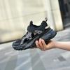 Children's sports shoes 2025 summer breathable hollow frame shoes boys bag head anti-collision youth running shoes