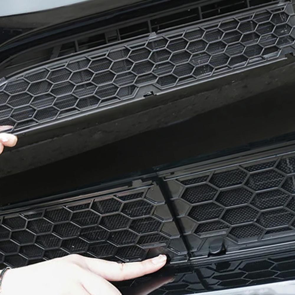2pcs High Quality Touch-Tone For Tesla Model 3/Y 2017-2024 Car Lower Bumper Anti Insect Net New Upgrade PC Alloy ABS