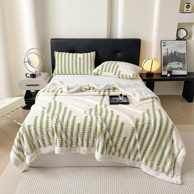 Thousand Bird Patterned Knitted Blanket