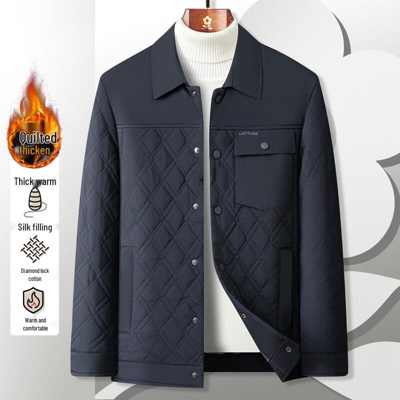 MONTAGUT Men's Autumn/Winter Business Casual Quilted Cotton Jacket