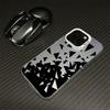 The Broken Pattern Is Suitable for Apple 15 Mobile Phone Case, Colored Silver 14promax, New Creative 13pro Hard Xsmax Tide.