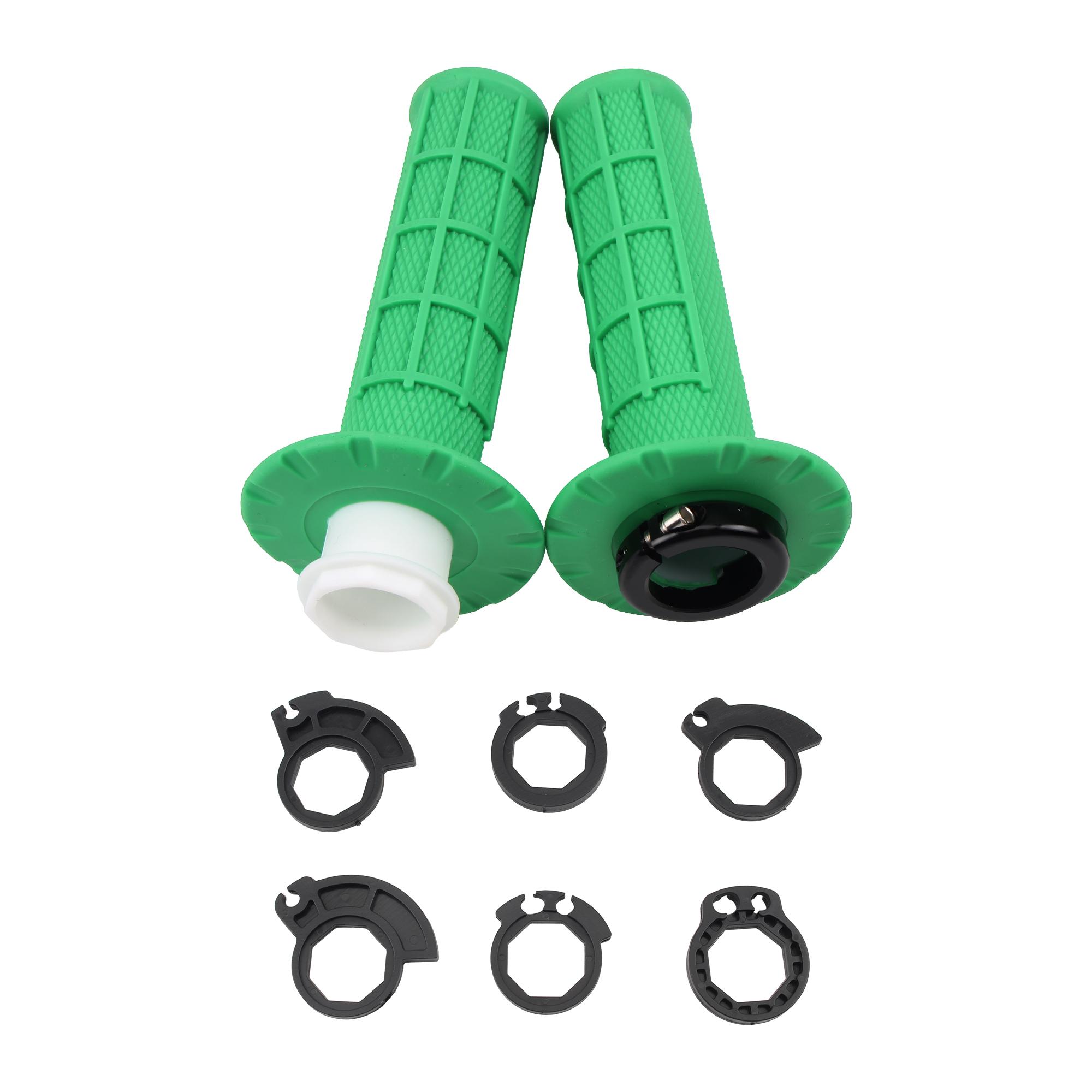 

6 Color Universal Motorcycle Grips W/ The Snap-on Cam Lock-on Grips For KTM CRF SXF EXC Yamaha Suzuki Motorbike Handlebar Grips зелений