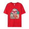 Sloth Face Claws Sleeping Lounging Tshirt Unisex Cotton Tshirts Classic Casual Tee Slim Fit Shirts Unisex Graphic