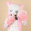 Plush Fursuit Cat Head: Wearable Cute Lolita Cosplay with Ears