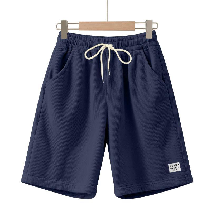 Men'S Straight Work Pants Fashionable And Casual Drawstring Shorts