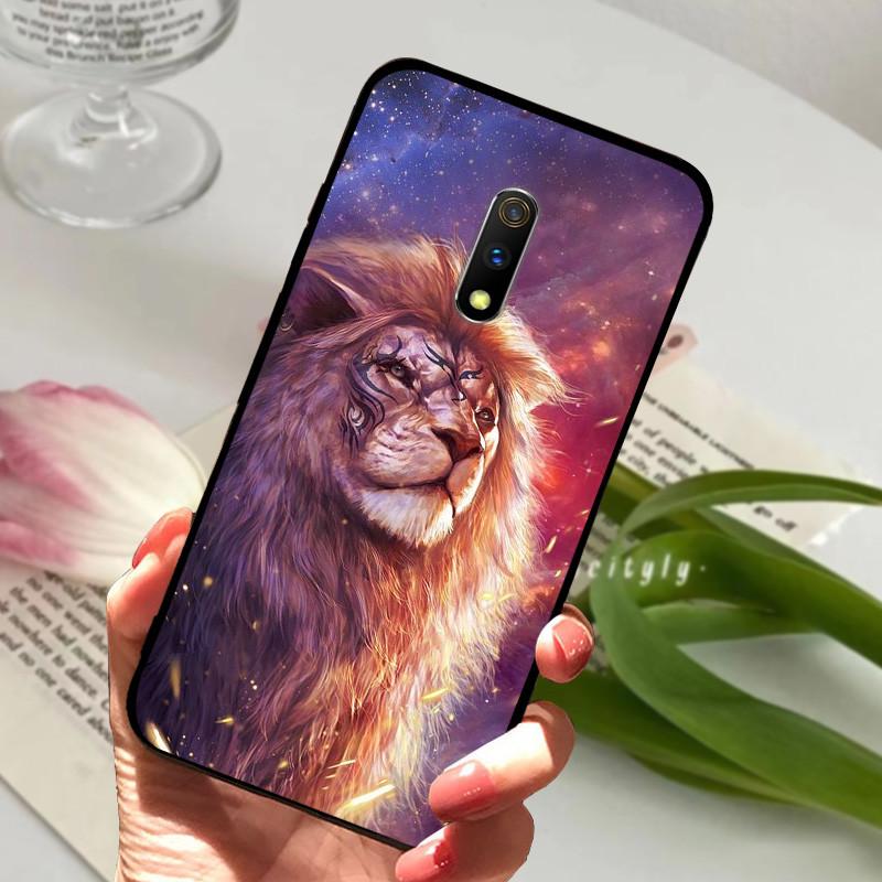 For Realme X Case X 2 XT Animal Cartoon Soft Silicone Funda for Realme XT X2 Pro X  2 Phone Cover RealmeX Realmex2 Black Coque