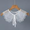 Floral Embroidery Cape Fake Collar Lace False Collar Elegant Lace Shawl Collar  Summer