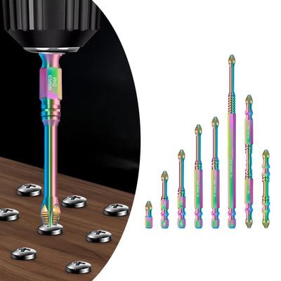 PH2 Screwdriver Bit Set Cross Head Drill Bits PH2 Magnetic Screwdriver Bits Kits Anti-Slip Power Tools Accessories Replacement