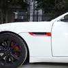 Red Carbon Fiber Side Fender Vent Frame Stiker For Jaguar F-TYPE 2013-