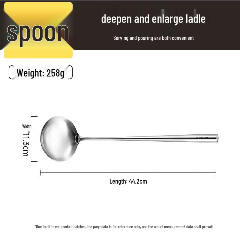 Cooker King 304 Stainless Steel Spatula & Ladle Set