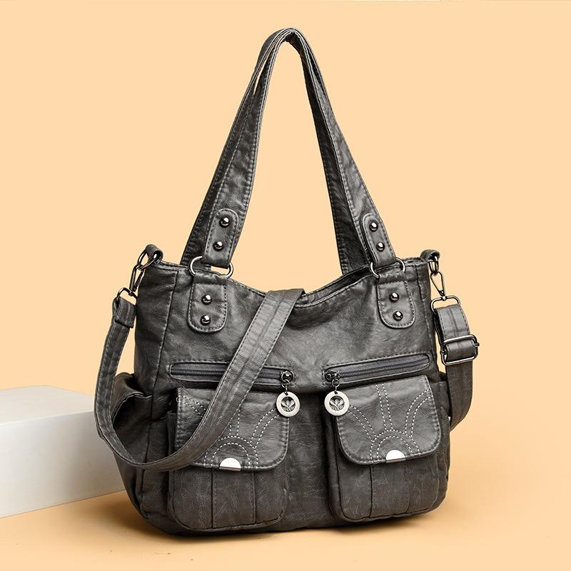 Fashion Women's Shoulder Bag Large Capacity Soft Leather Women's Bag Messenger Tote Bag New Handbag