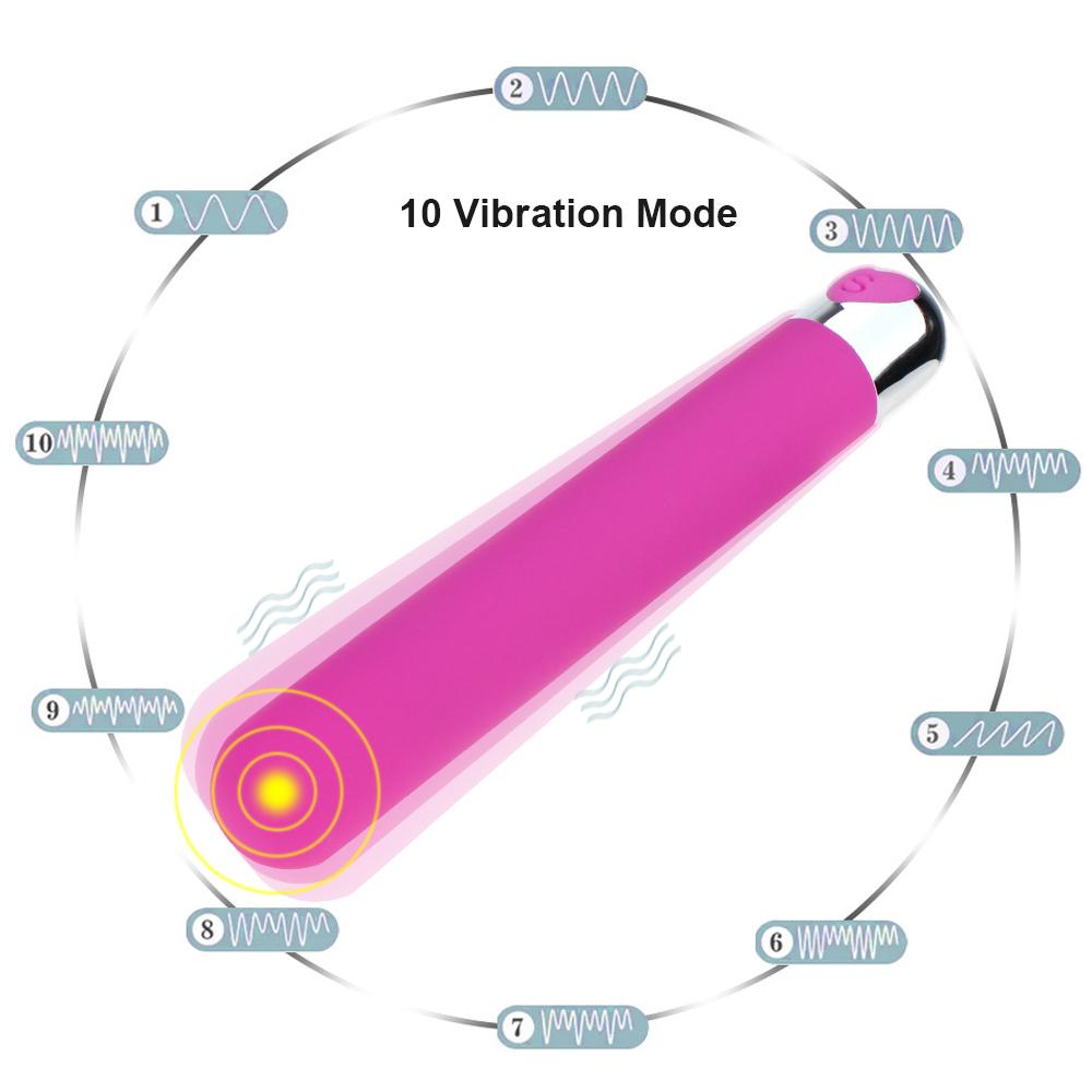 Sex Bullet Vibrator Clitoris and G-Spot Nipple Stimulator Vibrate Massager Vibe Orgasm Vagina Dildo for Travel USB Rechargeable