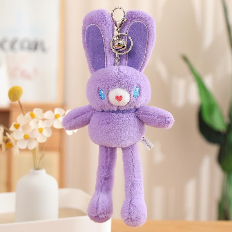 Internetová celebrita tahací ucho králíček přívěsek tahací králíček klíčenka plyšová panenka přívěsek na školní tašku dopaminový králíček hračka