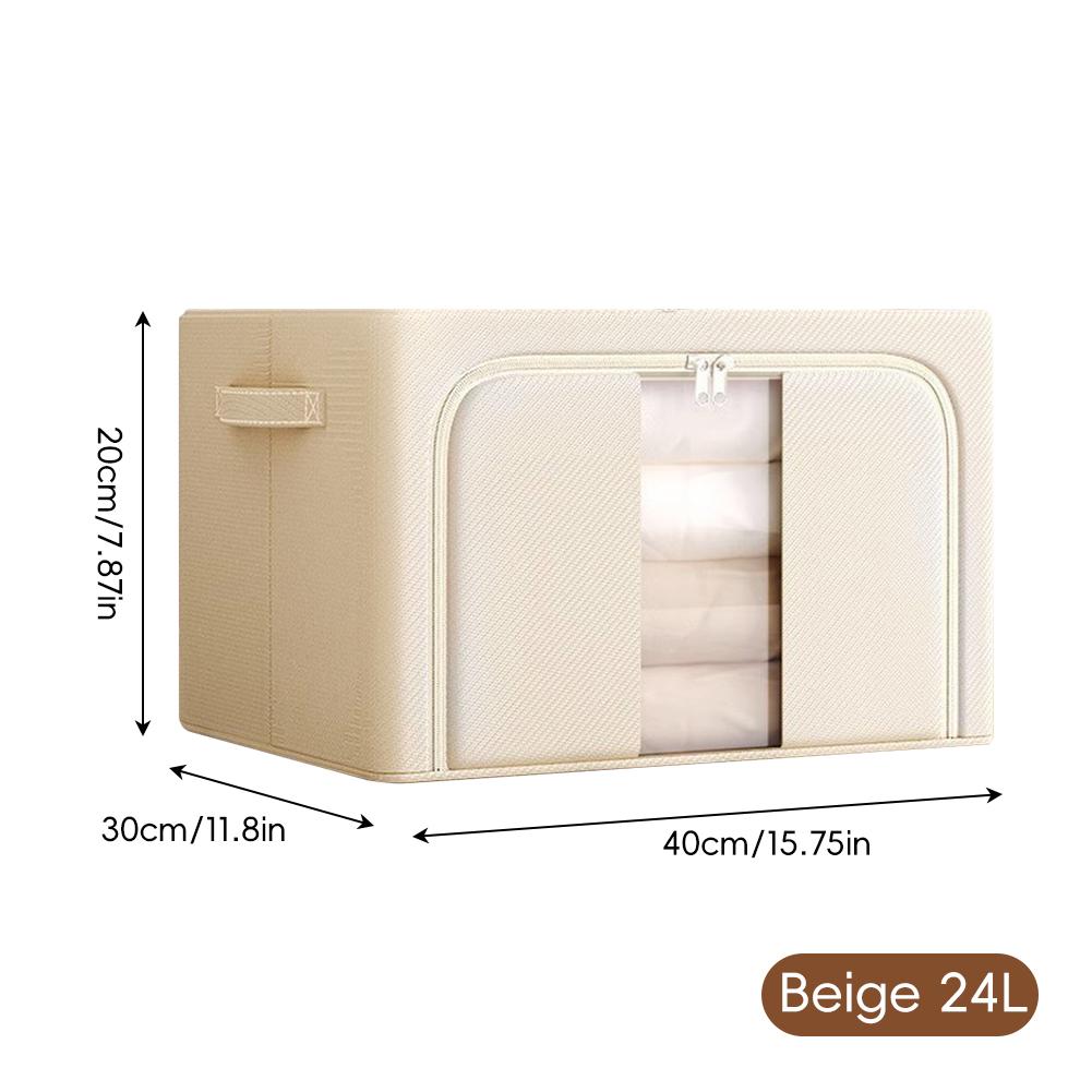 

Органайзер для одежды большой вместимости, складной, с прозрачным окошком, из ткани Оксфорд, для сезонной одежды, ротация гардероба, для дома, для упаковки и хранения 24L
