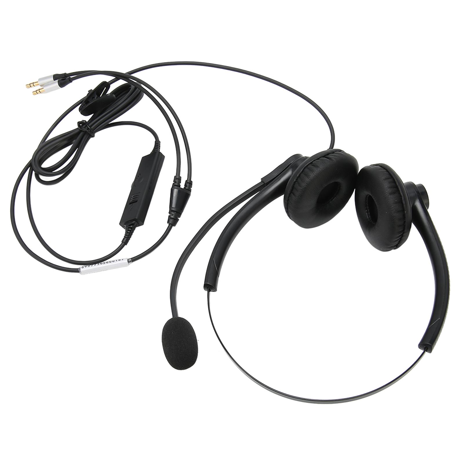 

Wired Noise Reduction Binaural Business Headphone with Mic for Call Center Customer Service Type 2