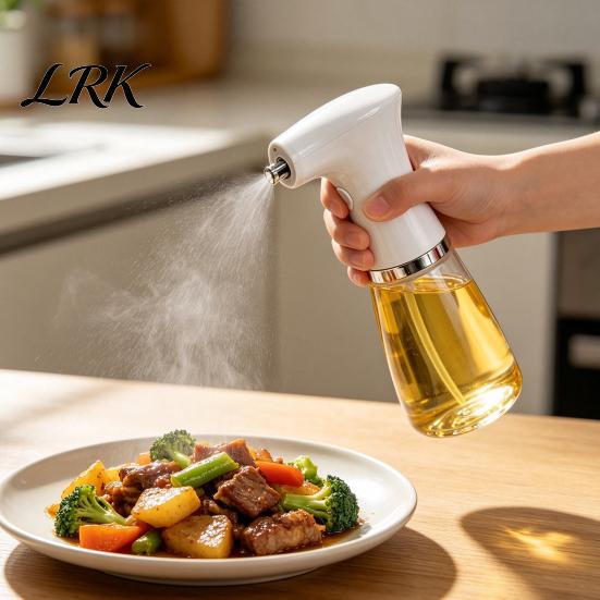 Ölspender für Salate 240ML Elektrischer Sprüher Kochen, Mister Sprühflasche Präzise Steuerung, Küchenhelfer Heißluftfritteuse Kontinuierlich Fein