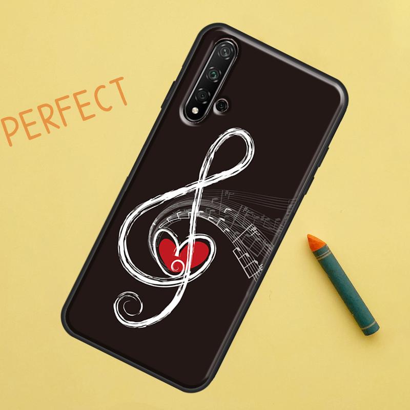Minimalist Music Lover For Huawei Nova 12s 11i 7i 8i 12i Y73 Y70 Y90 Y60 Y72 Y61 Y91 9 10 SE P40 Lite P30 Pro Case